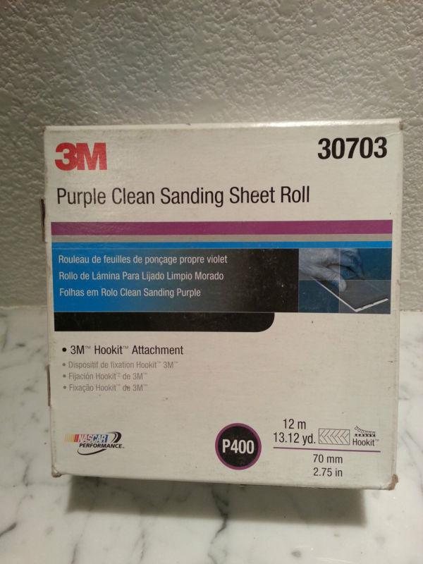 3m purple clean sanding sheet roll 400 grit file sand pape #30703 hookit p400