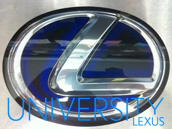 New oem original 2011-2013 lexus ct200h front emblem badge hybrid blue "l"