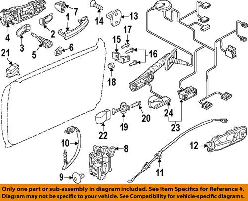 Volkswagen oem 5n0837205mgru outside door handle-handle, outside