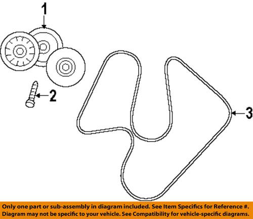 Mopar oem 6504930aa belts & pulleys-tensioner bolt