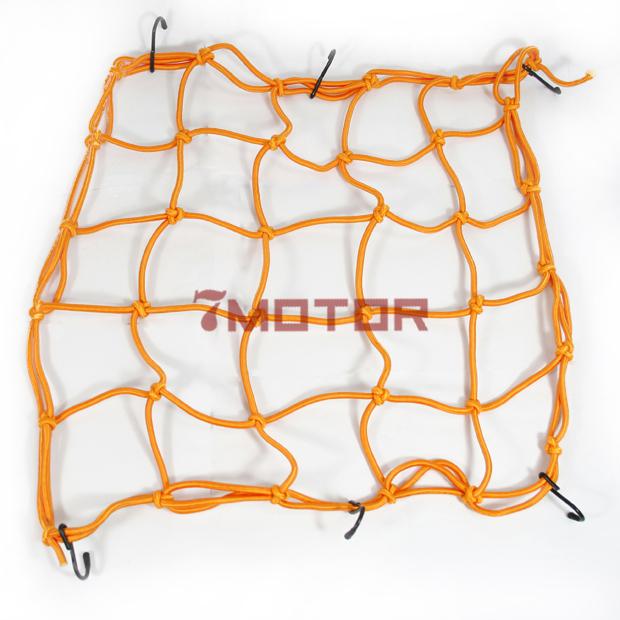 7m orange 16 x16 bungee cargo net tiedown motorcycle bike cycling universal web