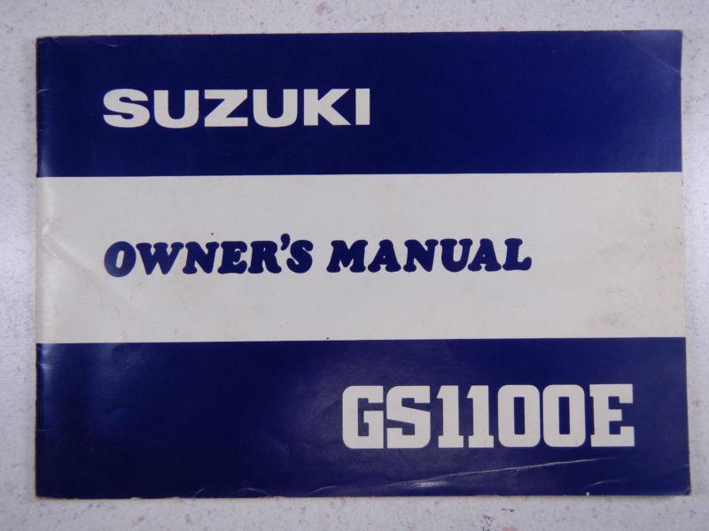 81 suzuki gs1100e oem nos original driver's owner's manual 1981 gs1100 1100e