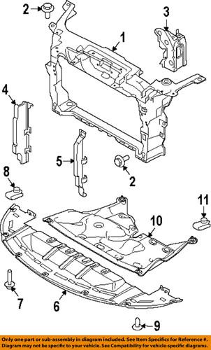 Ford oem dg1z16138a radiator support