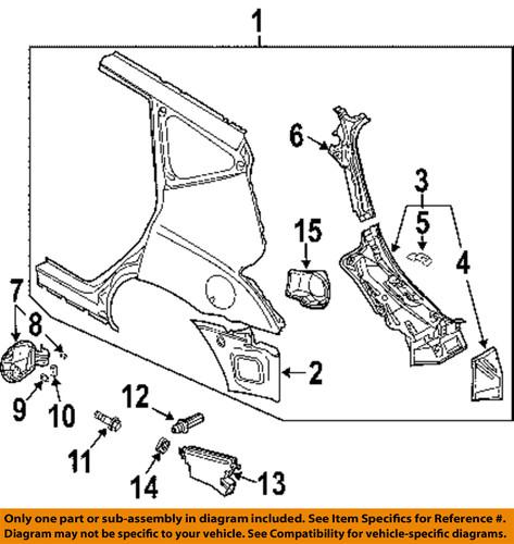 Nissan oem 0143100501 quarter panel-fuel door screw