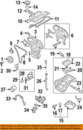 Nissan oem 15050jf00a oil pump pick-up tube/screen