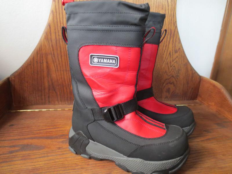 Yamaha iceberg snowmobile boots men's size 6 red/black