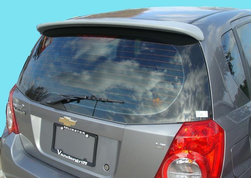 Unpainted 2009+ chevrolet aveo rear spoiler hatchback