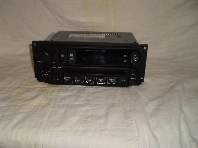 Chrysler dodge am fm 5cd disc radio,#p05064354aj,dakota,durango,etc.2003-2004