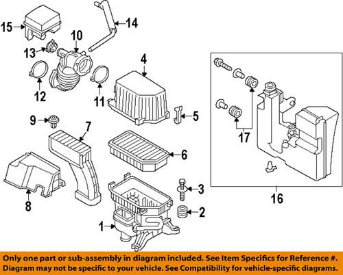 Kia oem 281112k600 air intake-cover