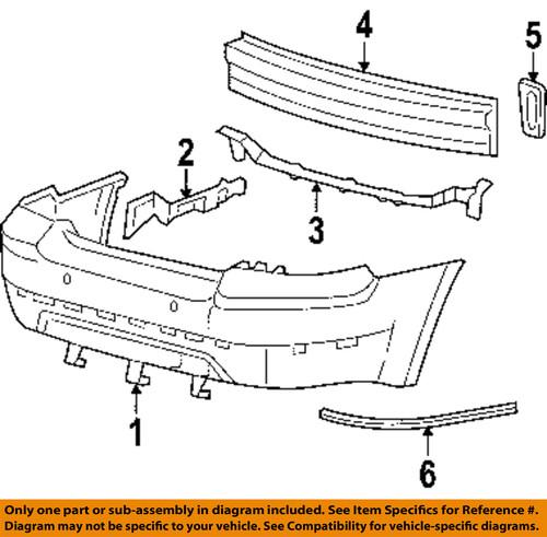 Ford oem 5g1z17d948aa rear bumper-side retainer