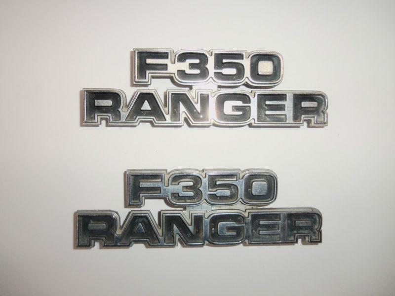 77-79 ford truck f350 ranger side cowl emblems ranger xlt lariat 4x4