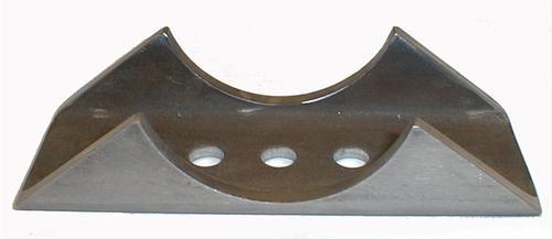 M.o.r.e. leaf spring mounts steel 7" length 2.5" width 2.750" axle diameter pair