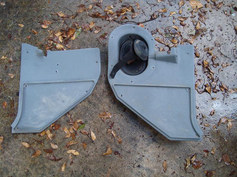 1976-87 chevy pickup interior kick panels in gray nice