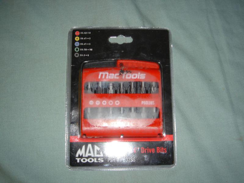 Mac tools   mac tools 28 piece bit set pbd28s