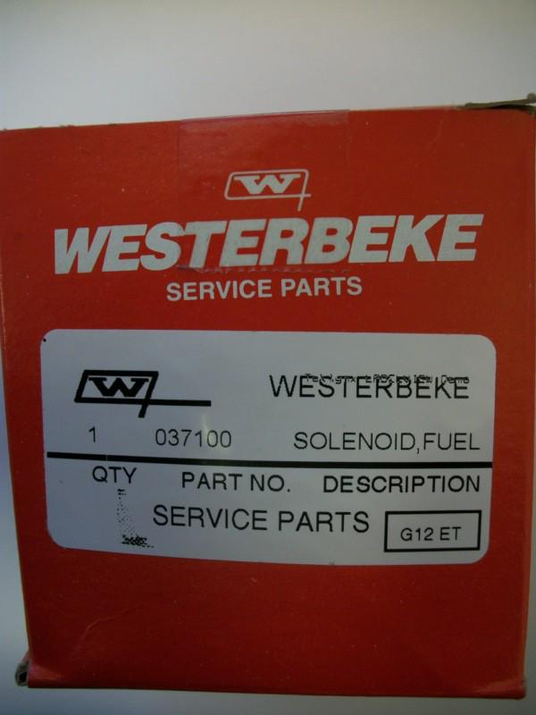 Westerbeke 37100 solenoid,fuel shut-off prop