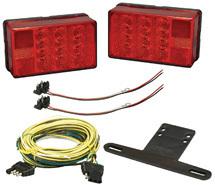 Wesbar 4" x 6" led trailer light kit 407560