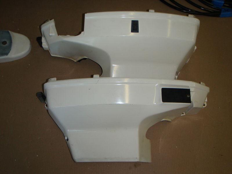 Johnson outboard engine side cowlings fits 1995-2006 v-4 outboards parts ebay 