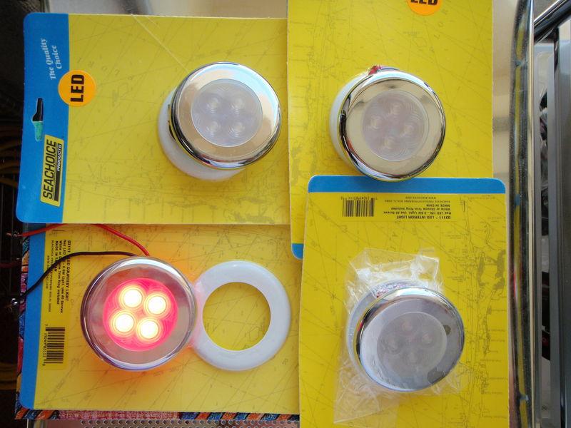 Courtesy light 4 red leds seachoice 03111 4pac shop boatingmall ebay store new