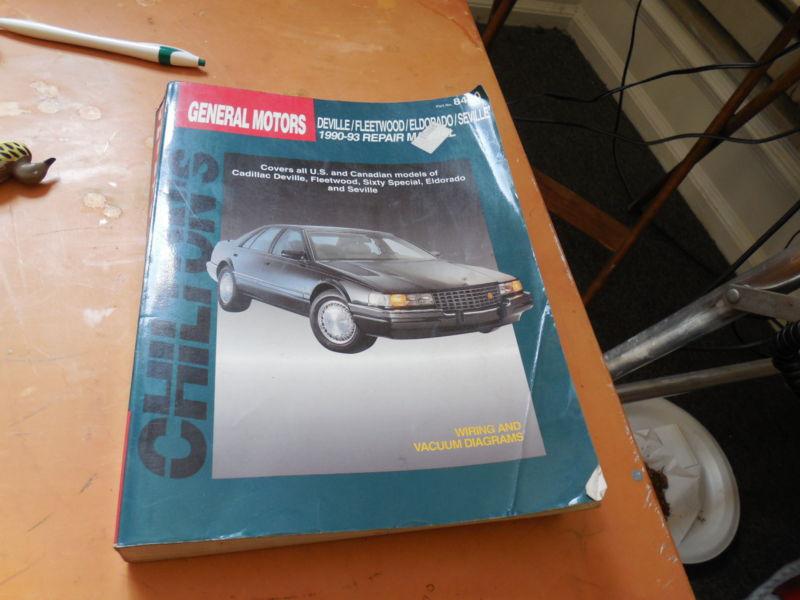 1990 1991 1992 1993 cadillac chiltons manual repair deville,seville,fleetwood