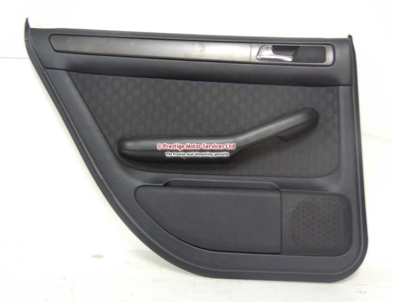 Audi a6 c5 black check cloth door card rear ns