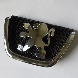 1x chrome front emblem grill cover fit peugeot 206