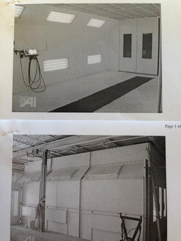 Devibiss paint both concept downdraft w/ curing system heat