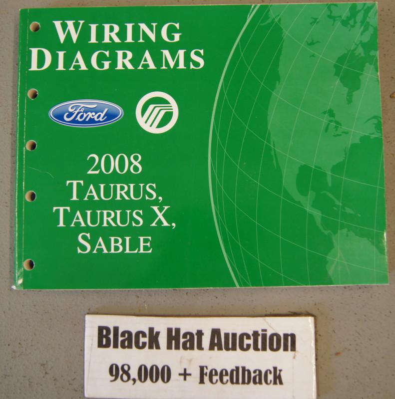 2008 ford taurus x & sable wiring diagrams manual dealership service book
