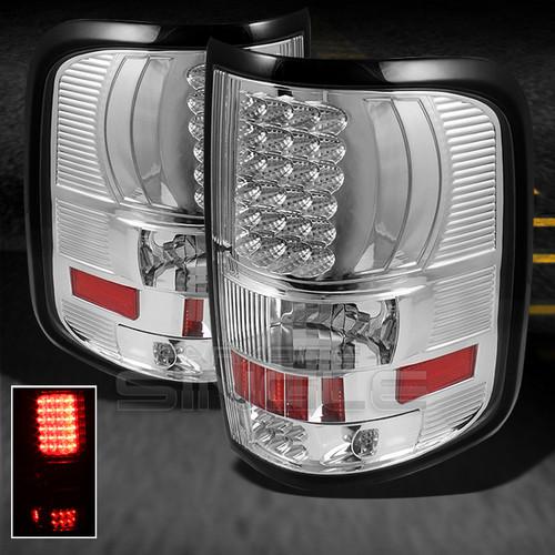 04-08 ford f150 pickup styleside clear led tail lights lamps left+right