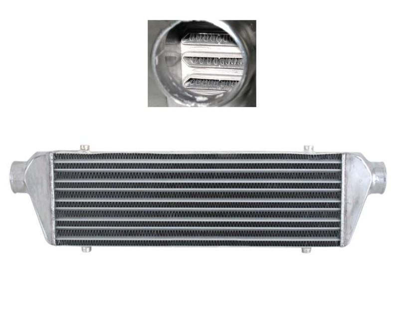 Jdm black 28x7x2.5" universal full aluminum turbo fmic front mount intercooler