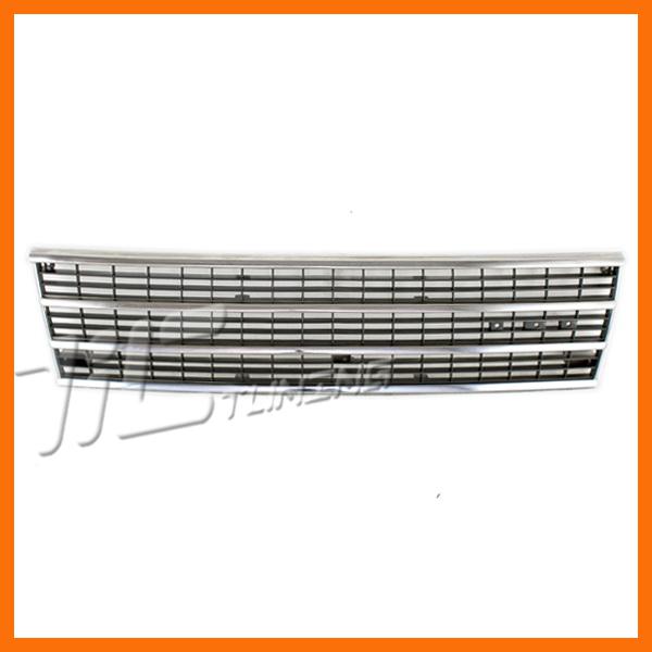 91-95 plymouth voyager front grille ch1200149 new chrome frame painted gray grid