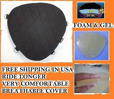 Motorcycle driver impact gel pad seat for harley davidson heritage softail model