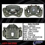 Centric parts 141.51254 front left rebuilt caliper with hardware