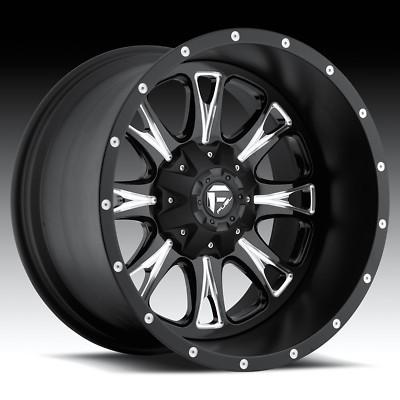 18" wheels rims fuel off-road throttle blk w/ 295/70/18 nitto terra grappler at