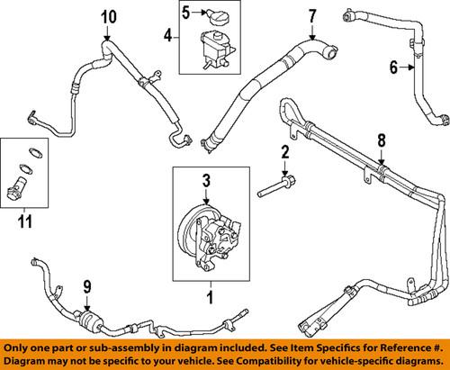 Ford oem 8e5z3a705a pump & hoses-steering-pressure hose bolt