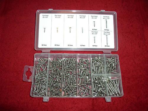 320 piece interior & exterior stainless steel screw kit