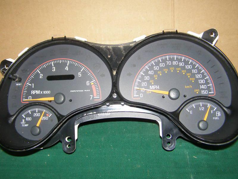 2000 2001 2002 2003 pontiac grand am gt speedometer cluster  51k