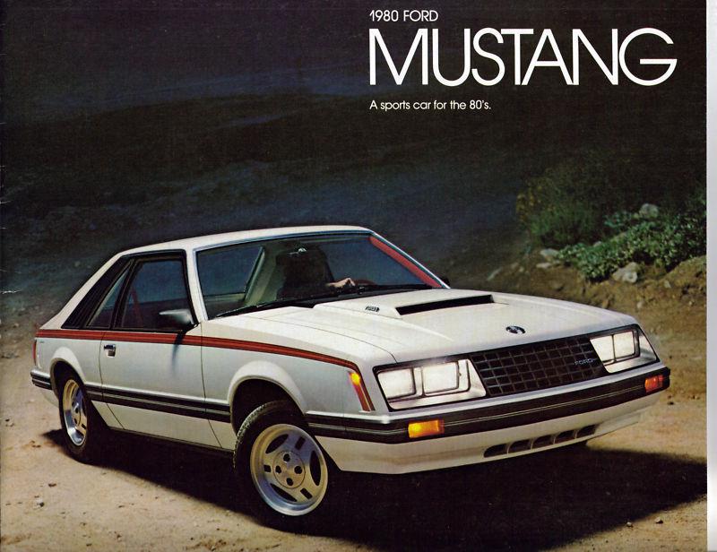 1980 ford mustang sales brochure folder original excellent condition b24