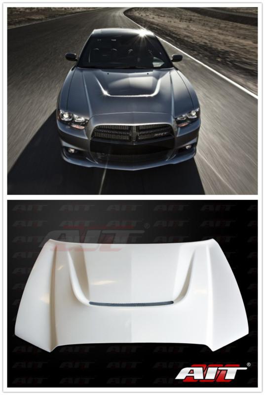 Dodge charger aitracing srt style functional fiberglass hood fit : 11-13 charger