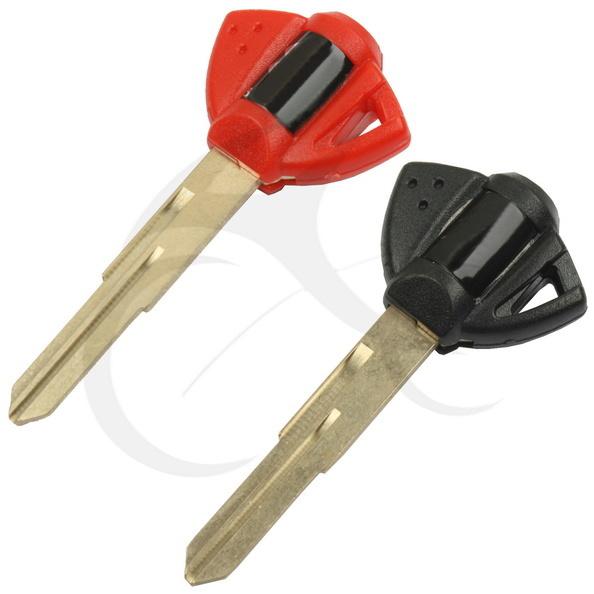 2pcs blank key uncut blade for suzuki hayabusa gsx1300r 97-07 gsxr1000 01-02 