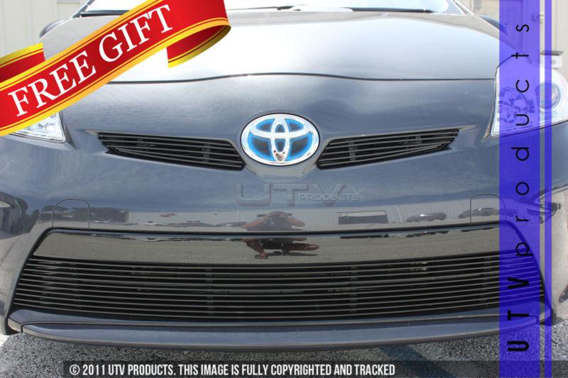 2012 toyota prius upper & bumper 3pc combo black billet grille kit custom 12