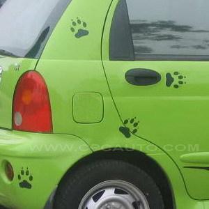 Car truck decal vinyl sticker dog cat paws tracks prints stickers 8pcs  #320