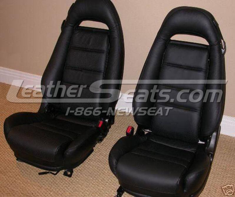 93 - 95 mazda fd rx7 rx-7 black leather seat covers upholstery