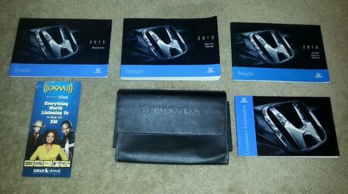 2010 10 honda insight sedan hatchback owner's owners manual set *exc condition*