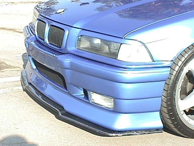 Bmw e36 dtmfiberwerkz style splitter spoiler body kit frp