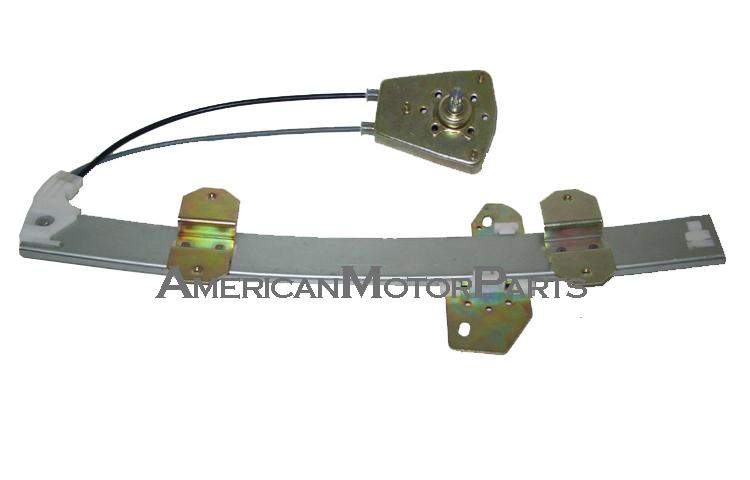 Manual front window regulator with warranty - pair