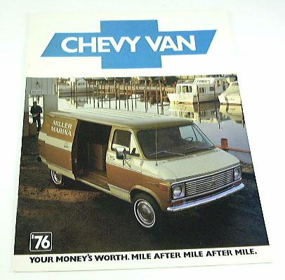 Sell 1976 76 Chevrolet CHEVY VAN BROCHURE G10 G30 G20 in Riverside ...