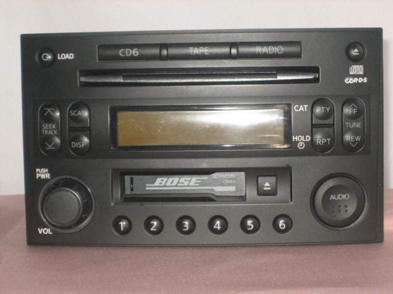 2003 nissan 350z factory bose 6 cd changer with cassette player pp-2514l  111110