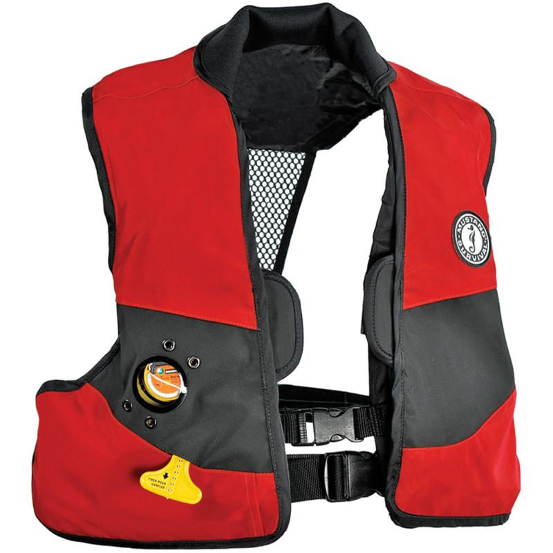 Mustang inflatable vest pfd w/lift auto hydrostatic activation md0450-u-r/b