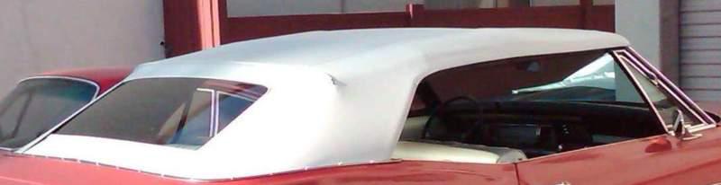 Cadillac eldorado,deville 1965-70 convertible top only - white vinyl