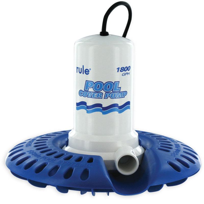Rule 1800 pool cover pump w/leaf protector - 24' cord h53sp-24